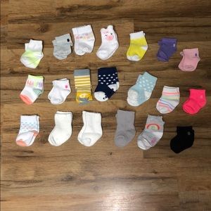 Newborn girl sock bundle